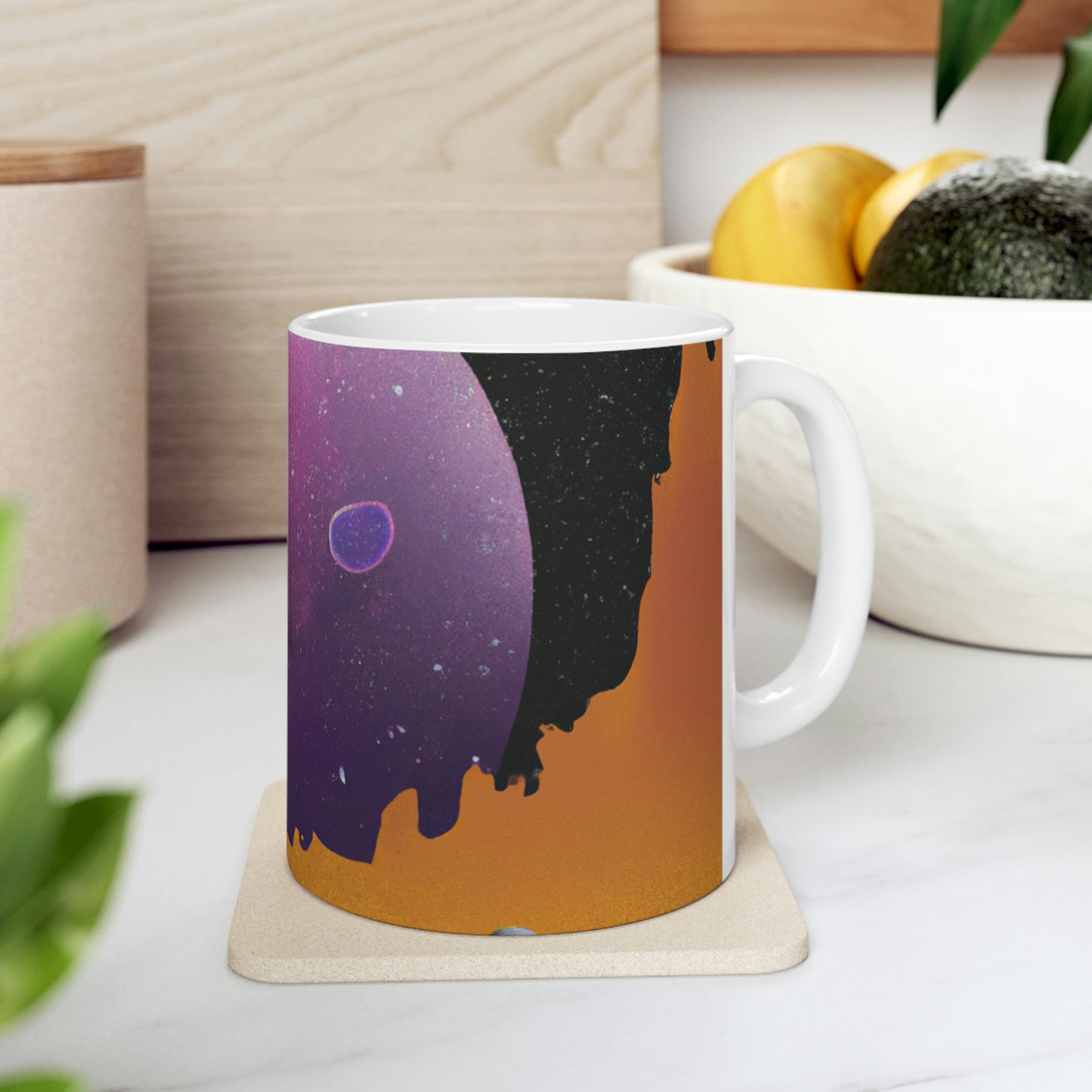 "Exploring the Unknown: The Adventures of a Space Captain and the Mysterious Planet" - The Alien Ceramic Mug 11 oz