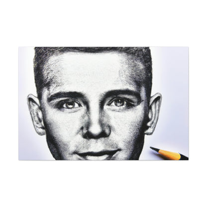 "Playing with Monochrome: Create a Celebrity Portrait with Pens" - The Alien Canva