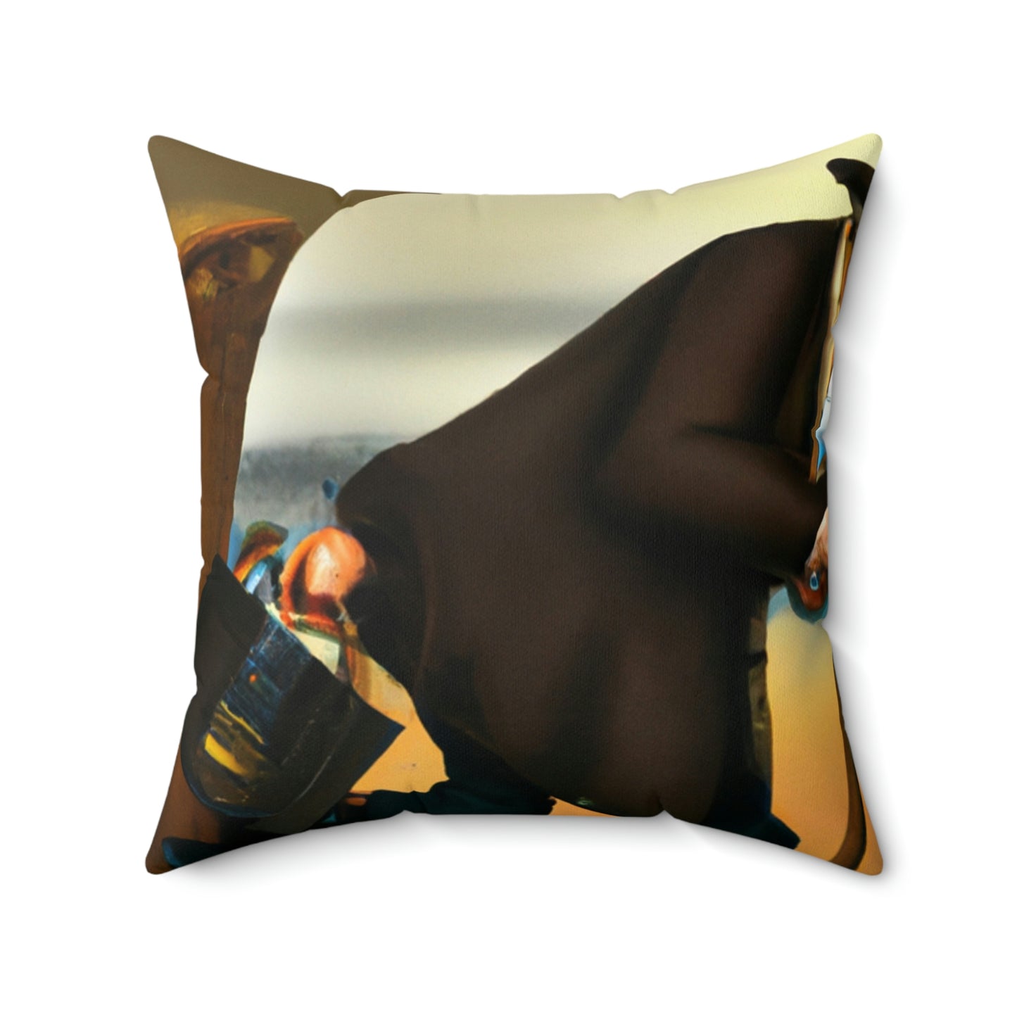 "Una carrera por la riqueza: el desafío de toda una vida para un anciano aventurero" - The Alien Square Pillow