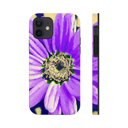 Lila Blütenblätter knallen: Kreieren Sie eine auffällige Gänseblümchen-Rosen-Fusion – The Alien Tough Phone Cases