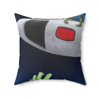 Rescuing the Alien: A Race Against Time - The Alien Square Pillow