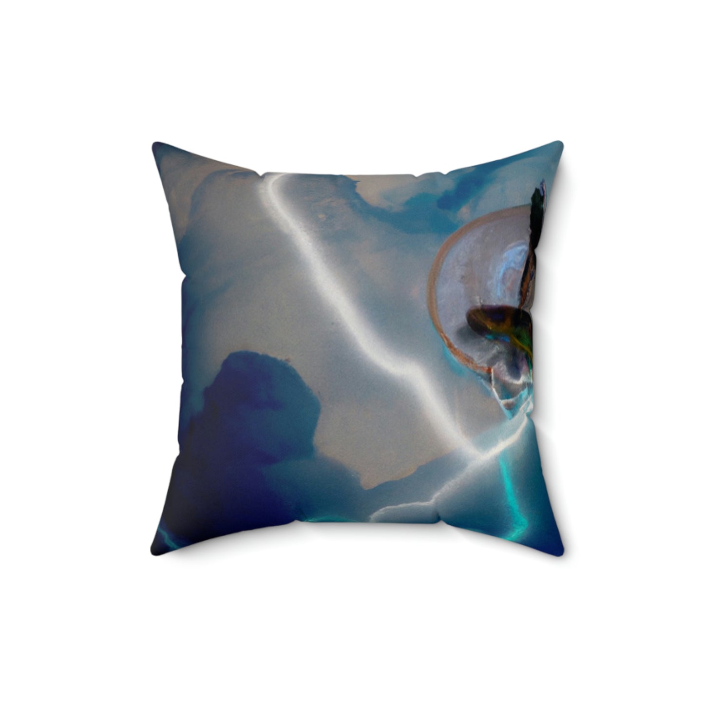 "Draco in the Tempest" - The Alien Square Pillow