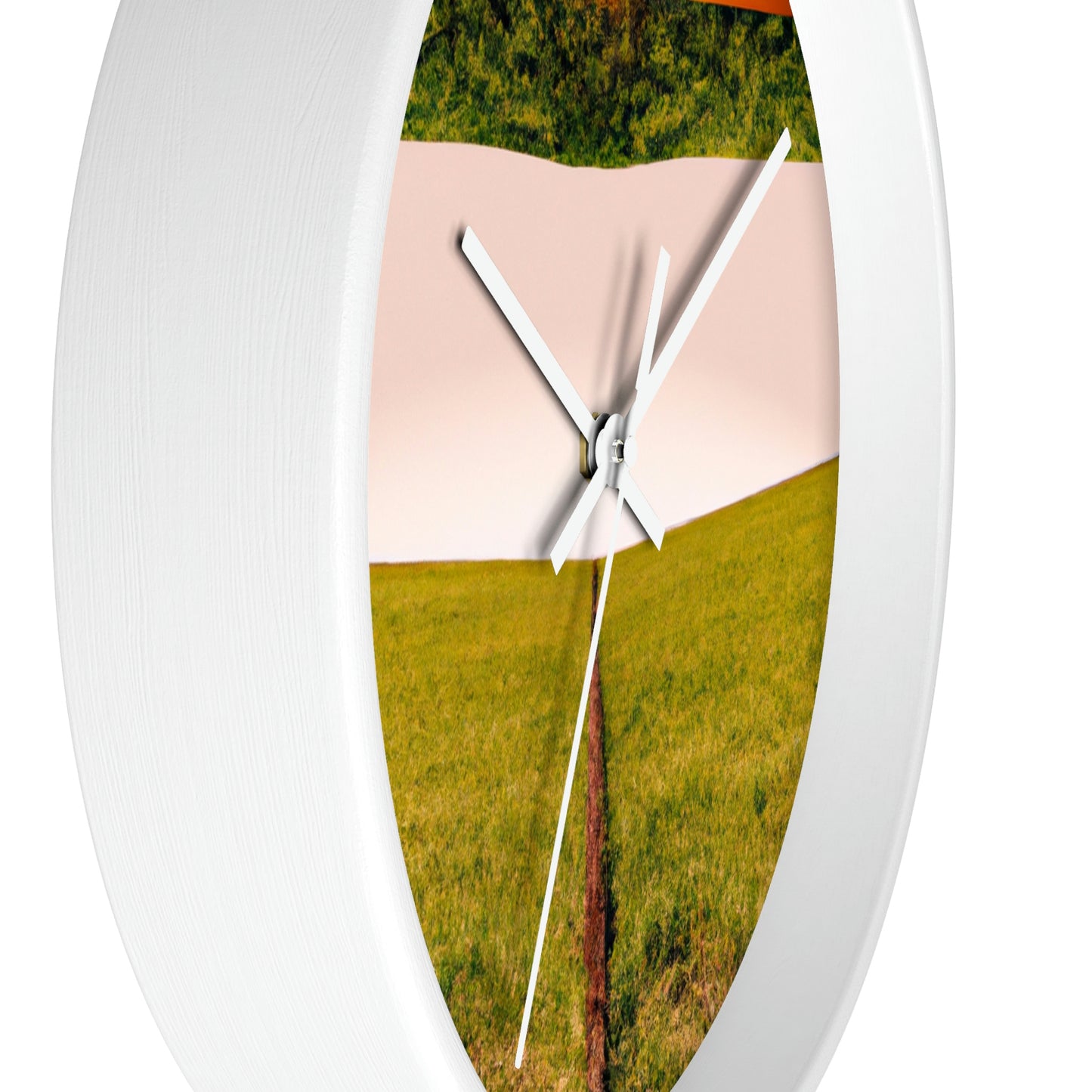 "Golden Horizon at Dusk" - The Alien Wall Clock