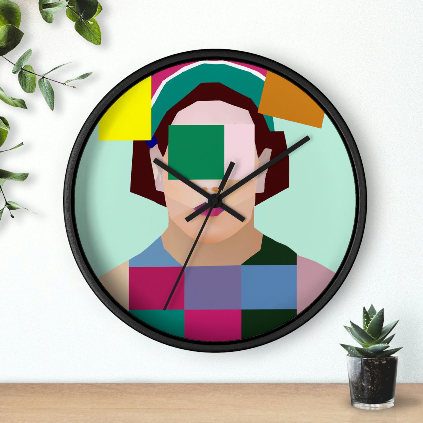 "Geometric Harmony" - The Alien Wall Clock