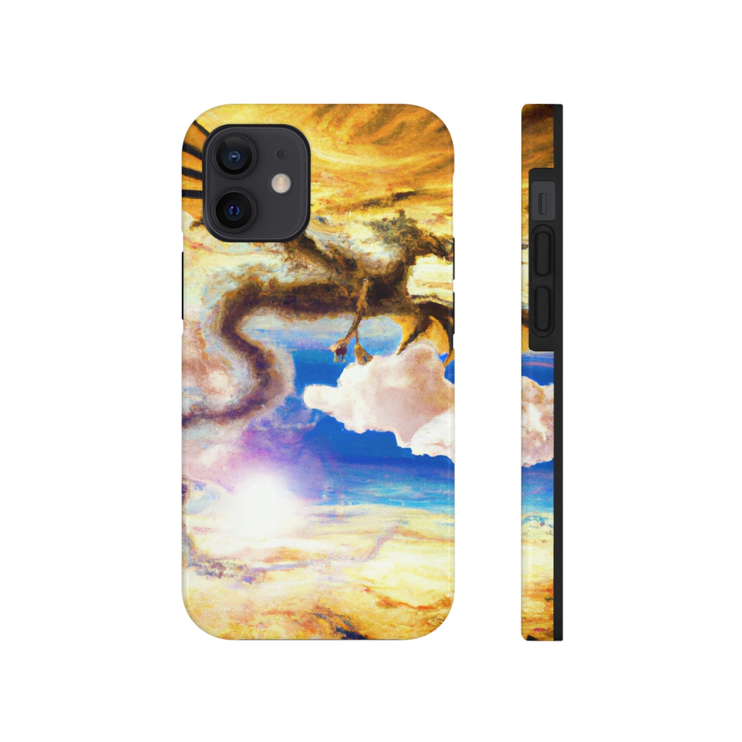 "Eine himmlische Flamme mit einem mystischen Drachen" - Die Alien Tough Phone Cases