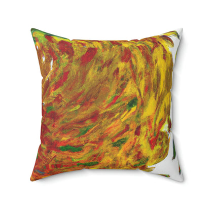 "Autumnal Whirl" - The Alien Square Pillow