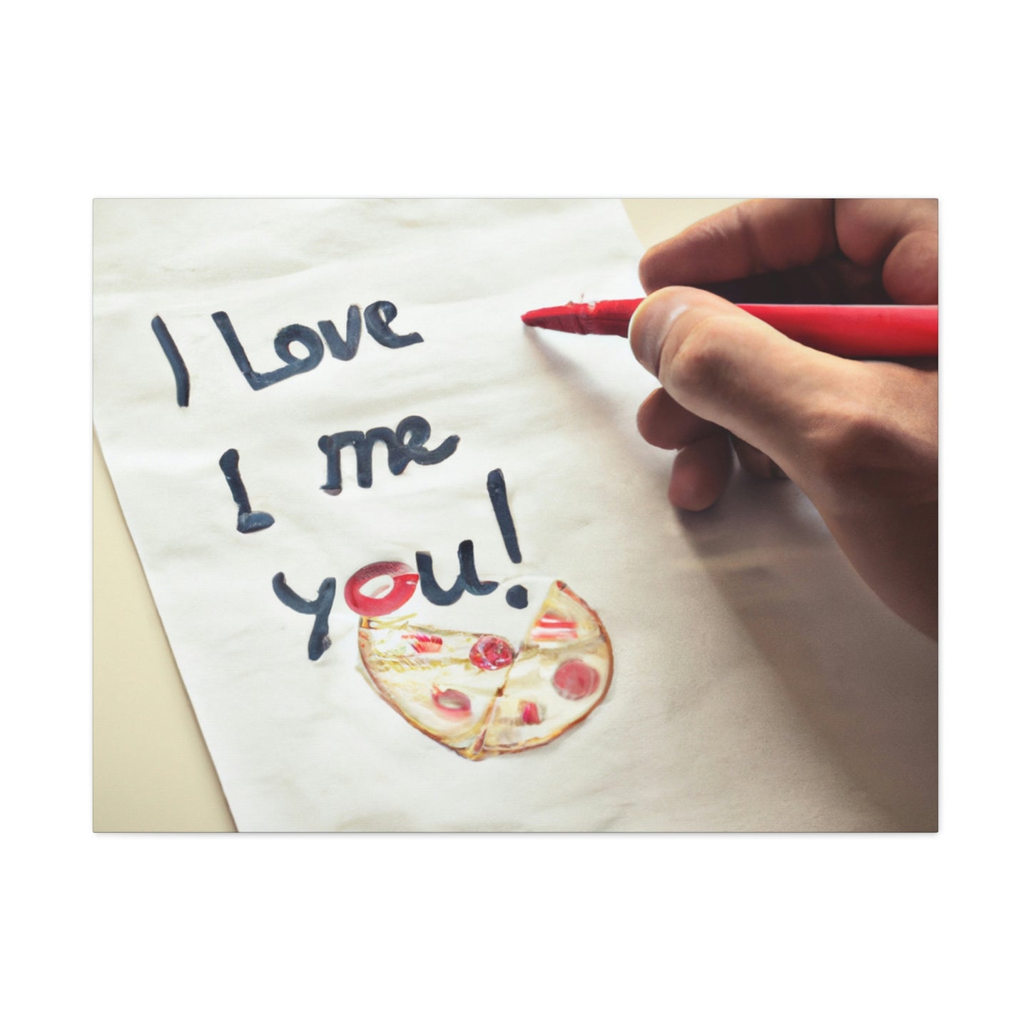 "A Pizza-Loving Love Letter" - The Alien Canva