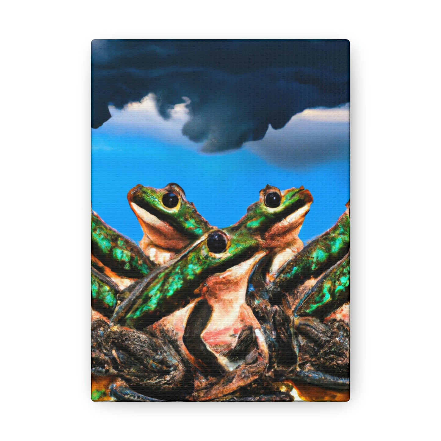 "Un coro de ranas en la tormenta" - The Alien Canva