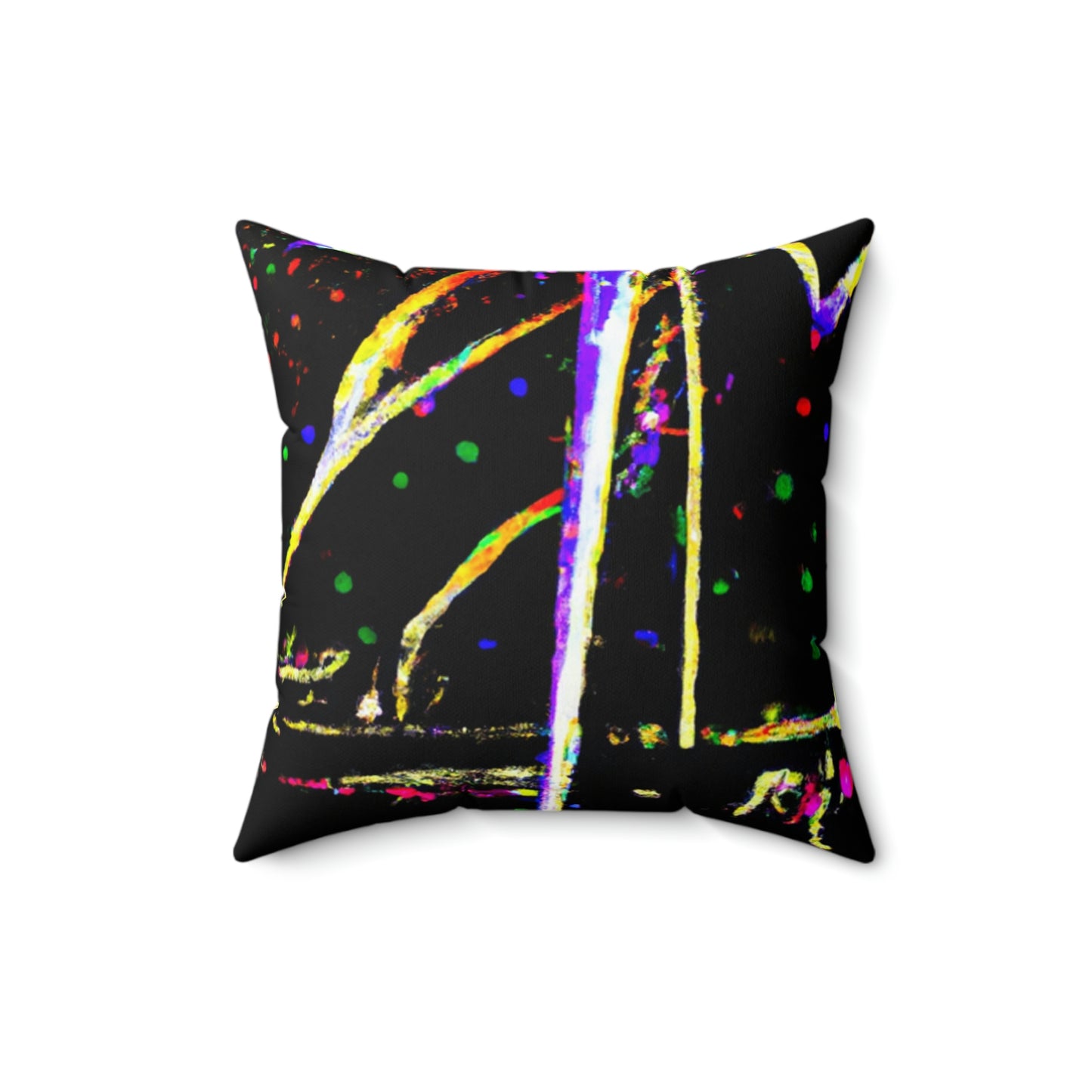 "A Nighttime Spectacle of Wonder" - The Alien Square Pillow