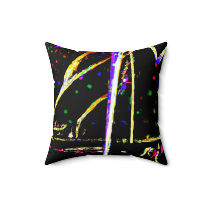 "A Nighttime Spectacle of Wonder" - The Alien Square Pillow