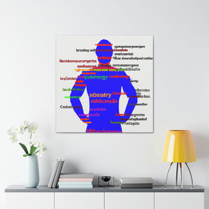 "The Superheroic Word Art Portrait" - The Alien Canva