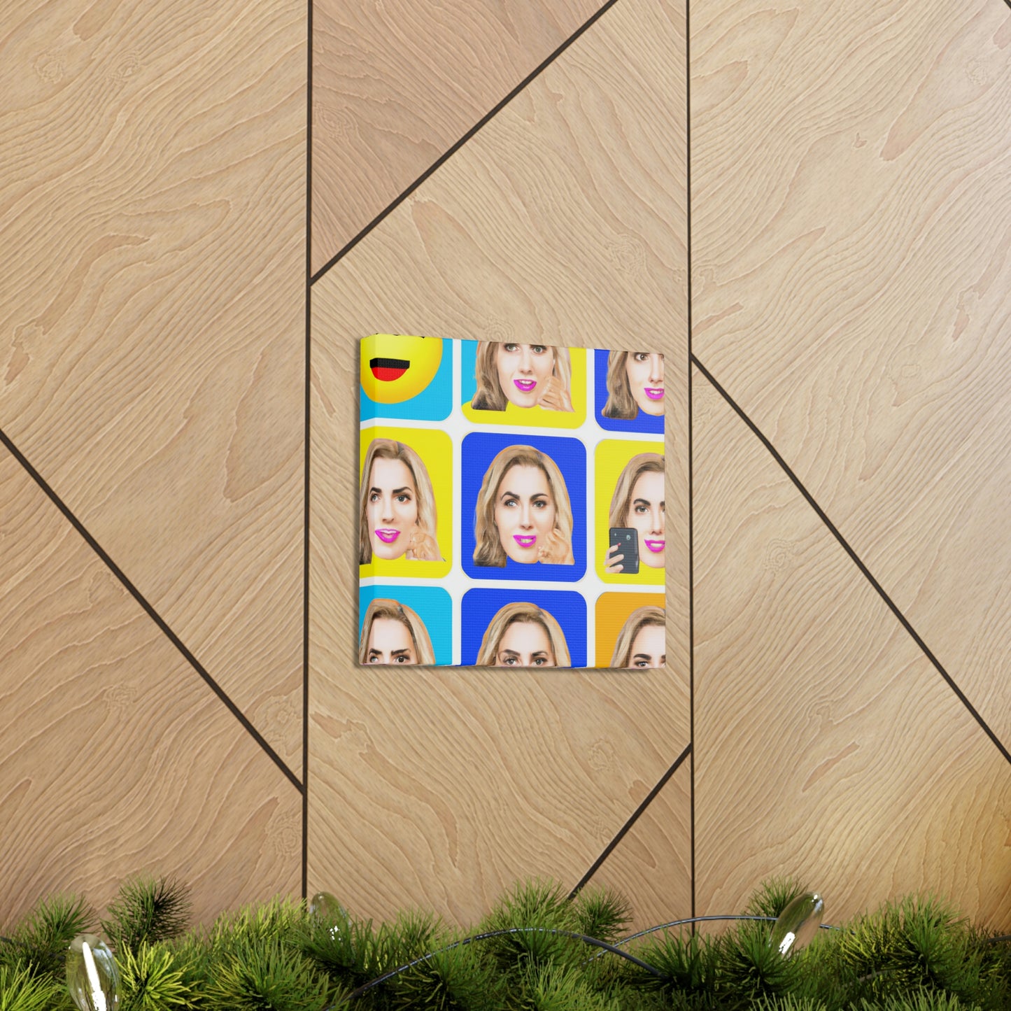 "Emoji-zing a una celebridad: un retrato de arte pop" - The Alien Canva