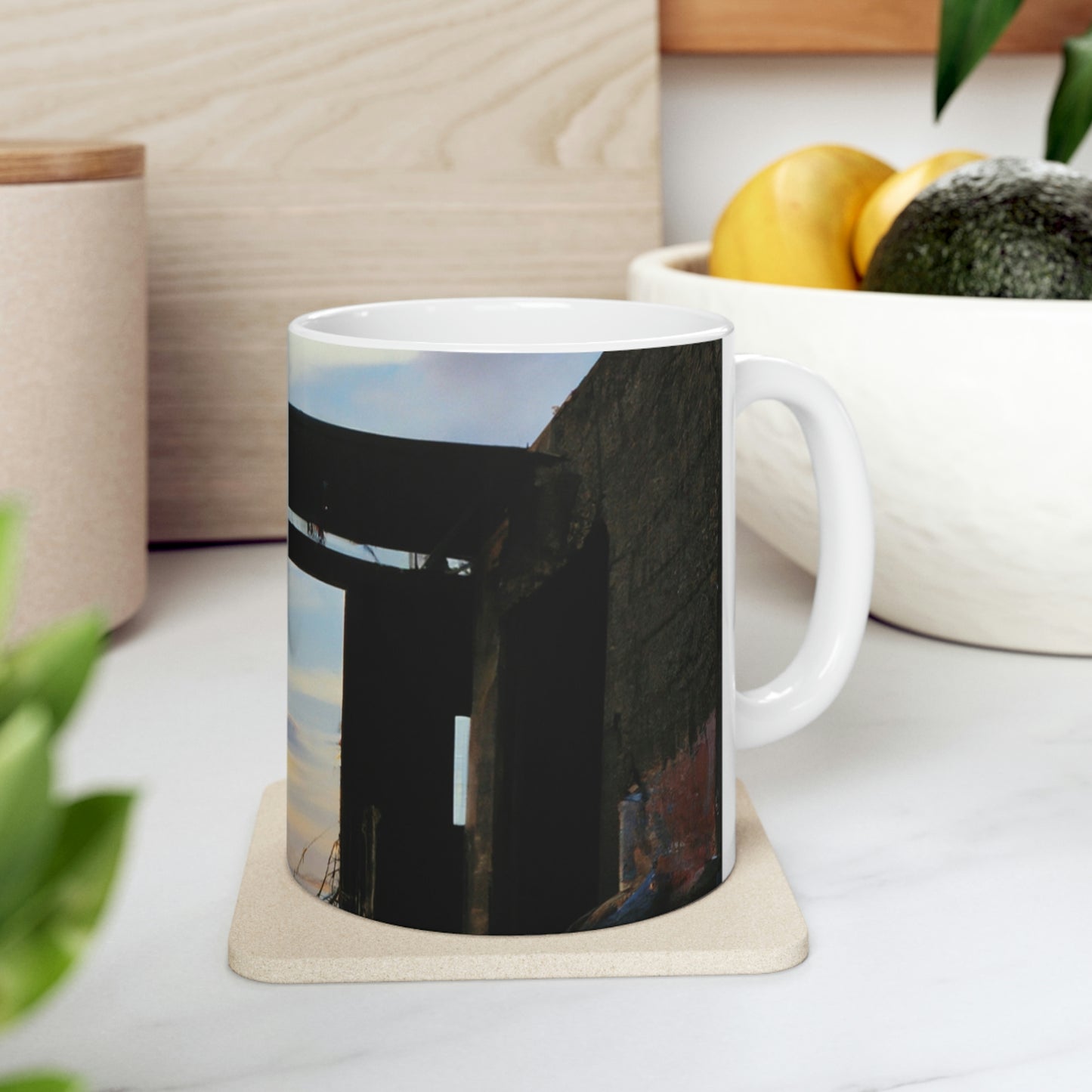 "Forgotten City: Stranded in the Ruins" - Der Alien-Keramikbecher 11 oz