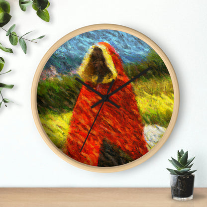 The Tattered Red Cloaked Stranger - The Alien Wall Clock