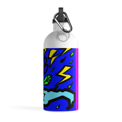 "A Bold Bloom Amidst the Storm" - The Alien Stainless Steel Water Bottle