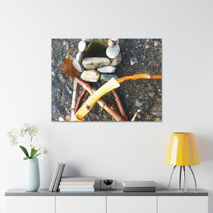 "A Walk in Nature's Sculpture Garden" - Canvas