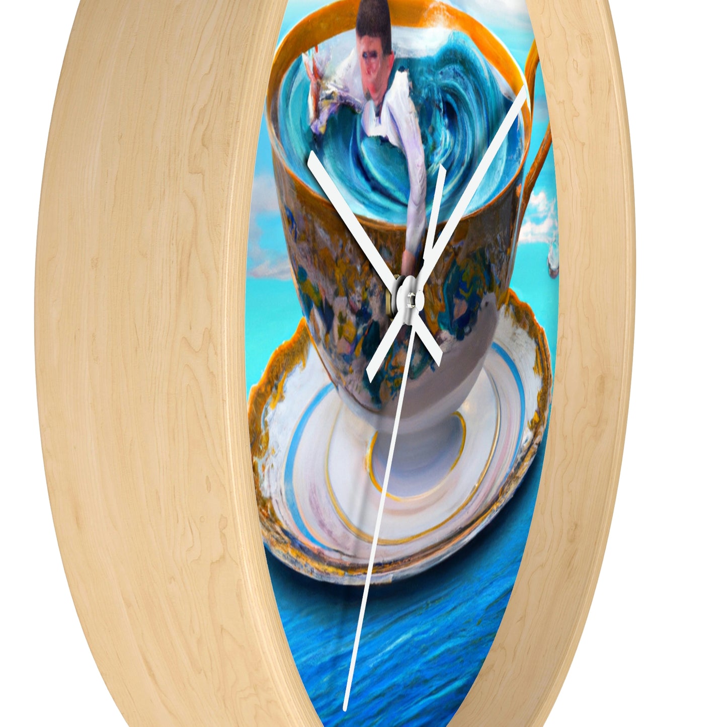 "Adrift in a China Cup: The Story of a Lost Child's Oceanic Adventure" - The Alien Wall Clock