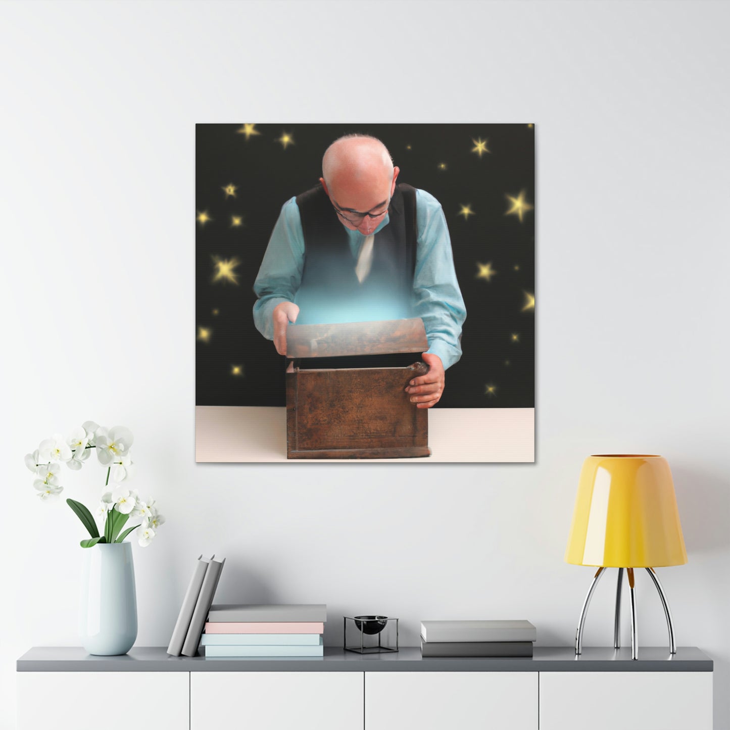 The Magic Box of the Elderly Man - The Alien Canva