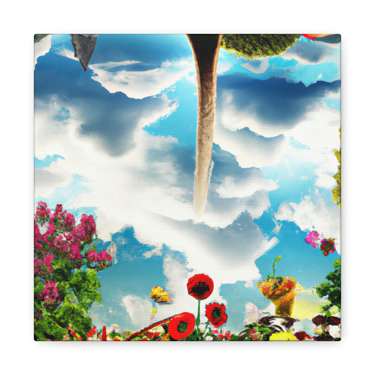 Rainbow Sky Garden - The Alien Canva