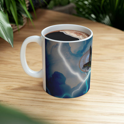 "Draco en la Tempestad" - El Alien Taza de Cerámica 11 oz