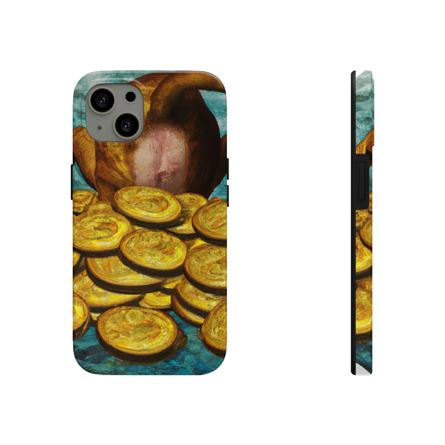 "Feline Fortune in a Foliage of Finances" - The Alien Tough Phone Cases