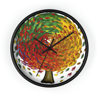 "Autumnal Whirl" - The Alien Wall Clock