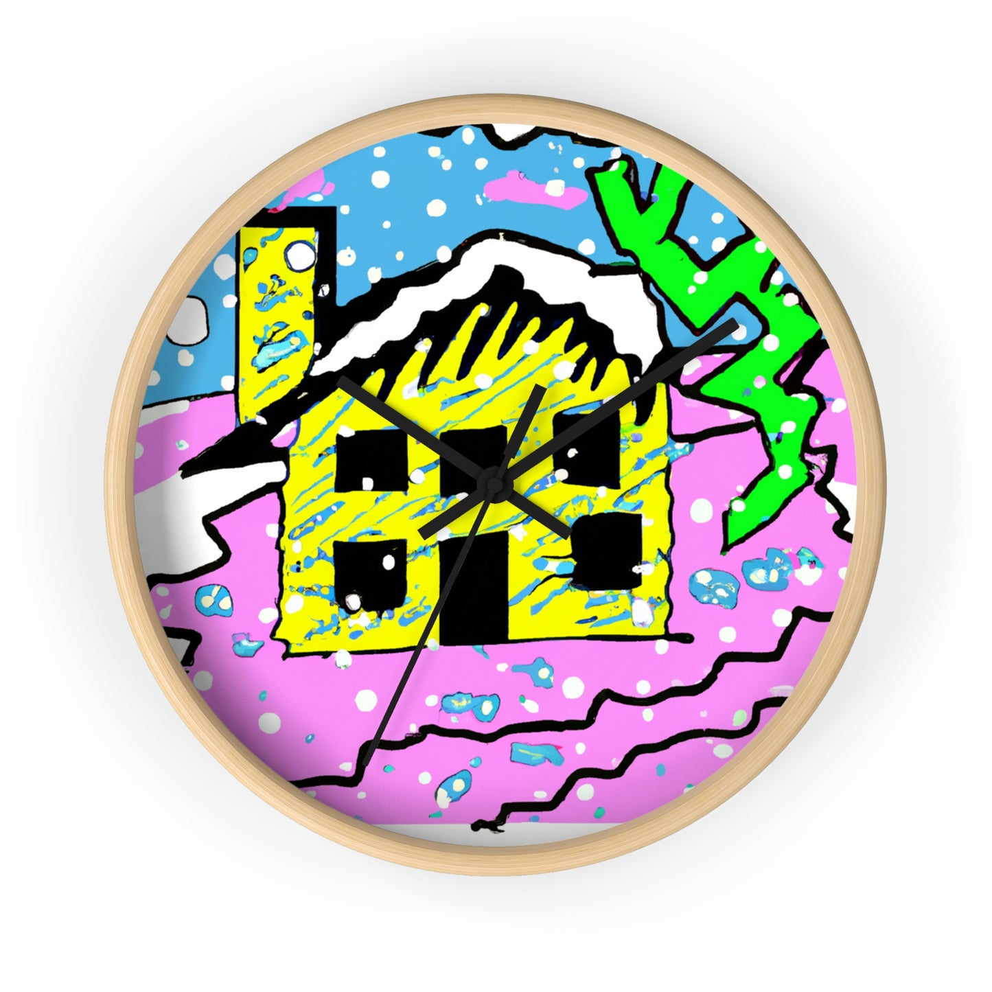 "Desolate Winter Dwelling" - The Alien Wall Clock