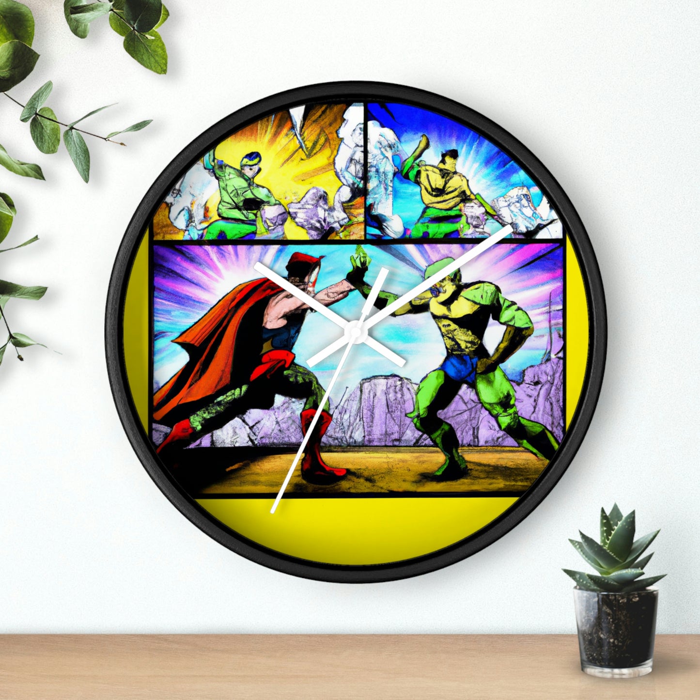 Superhero Showdown! - The Alien Wall Clock