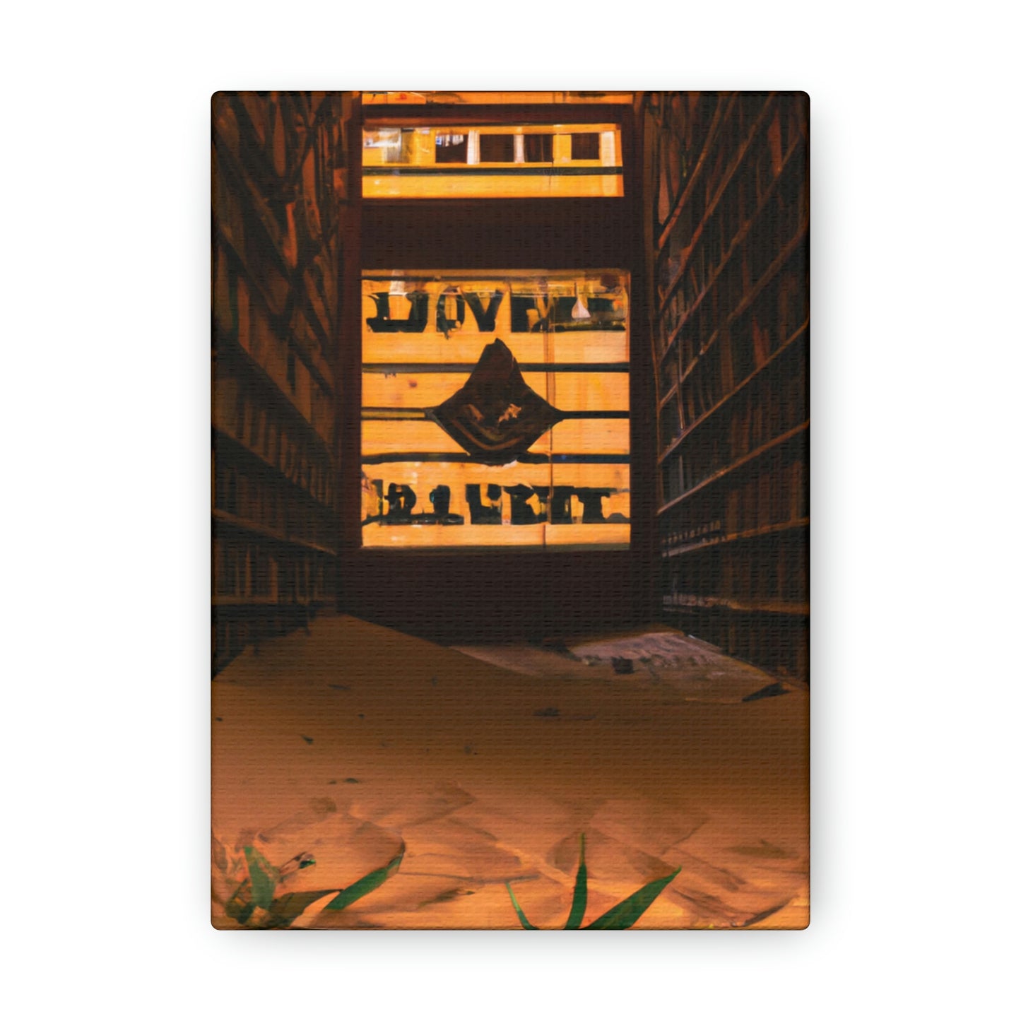 "La biblioteca olvidada del desierto" - The Alien Canva