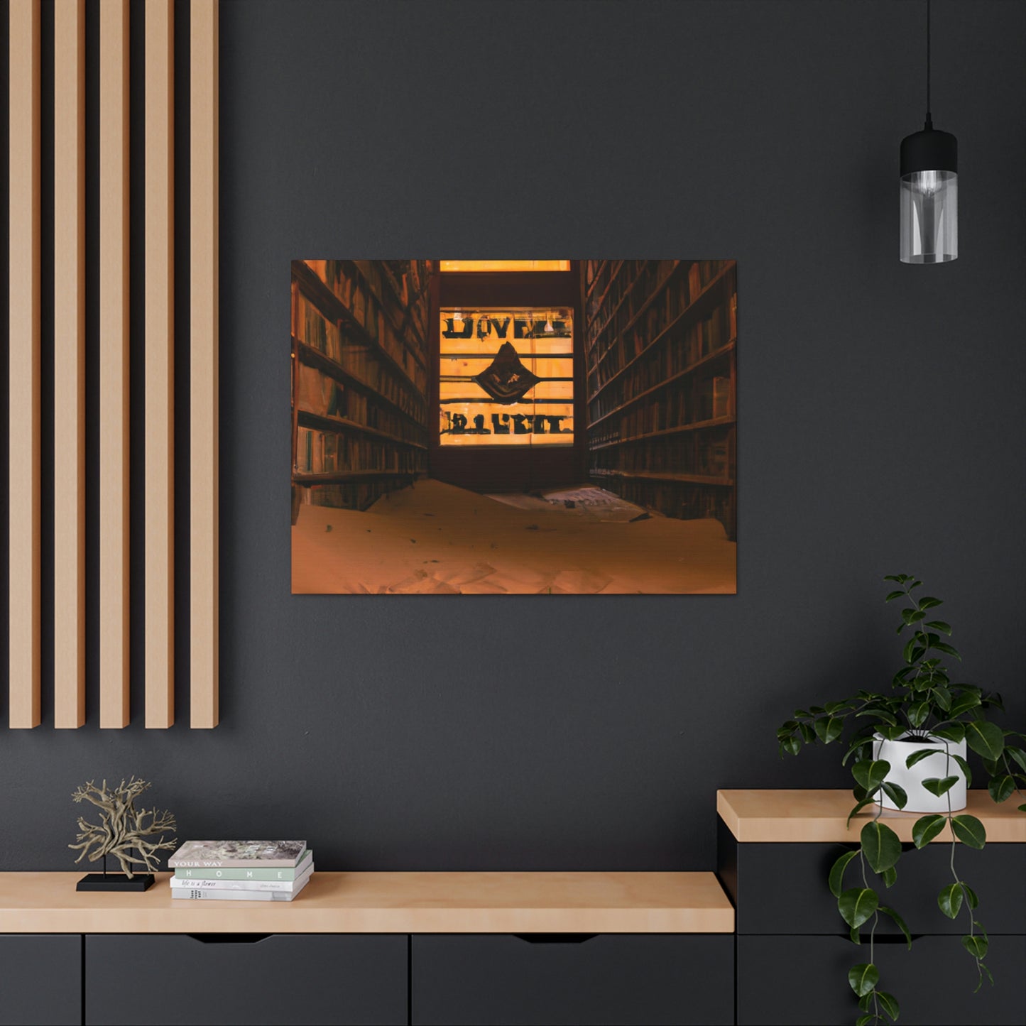 "La biblioteca olvidada del desierto" - The Alien Canva