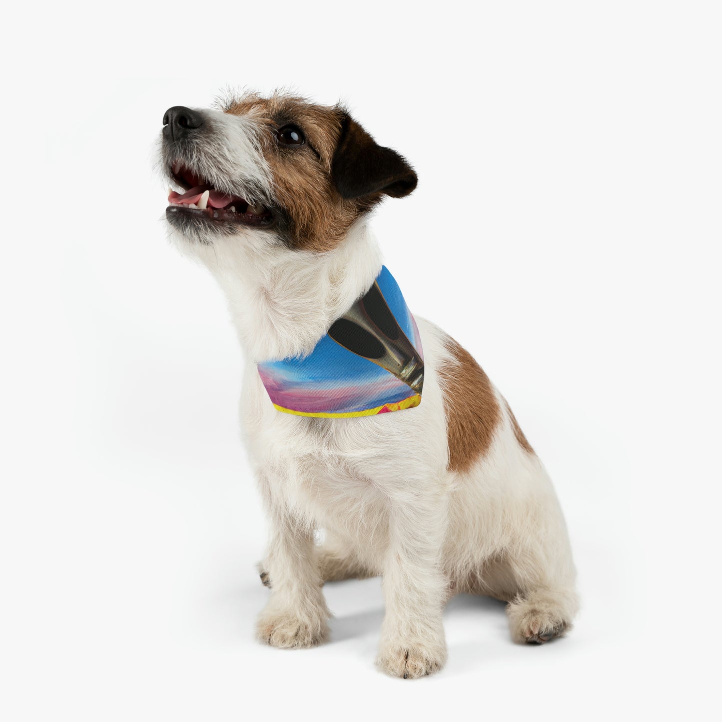 "Fair Invaders: A Cosmic Crash Course" - The Alien Pet Bandana Collar