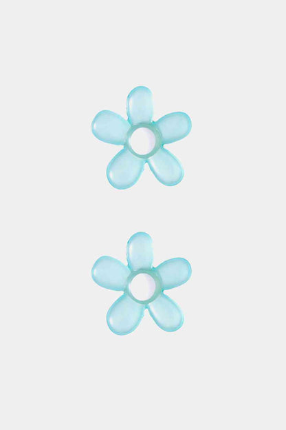 Flower Shape Resin Earrings