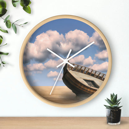 "A Boat Adrift: The Lost Legacy of the Sea." - The Alien Wall Clock