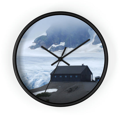 "Frozen Fears: A Haunted Glacier House" - The Alien Wall Clock