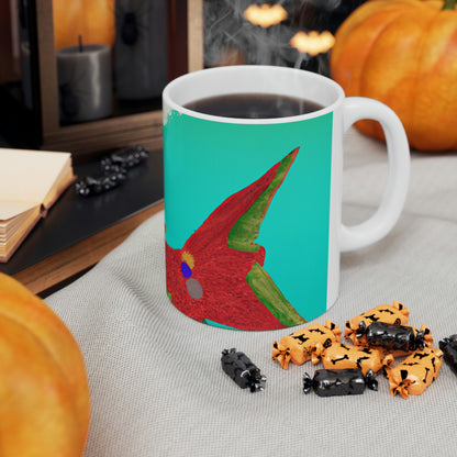 The Mysterious Flying Fish and Its Enigmatic Secret - The Alien Ceramic Mug 11 oz