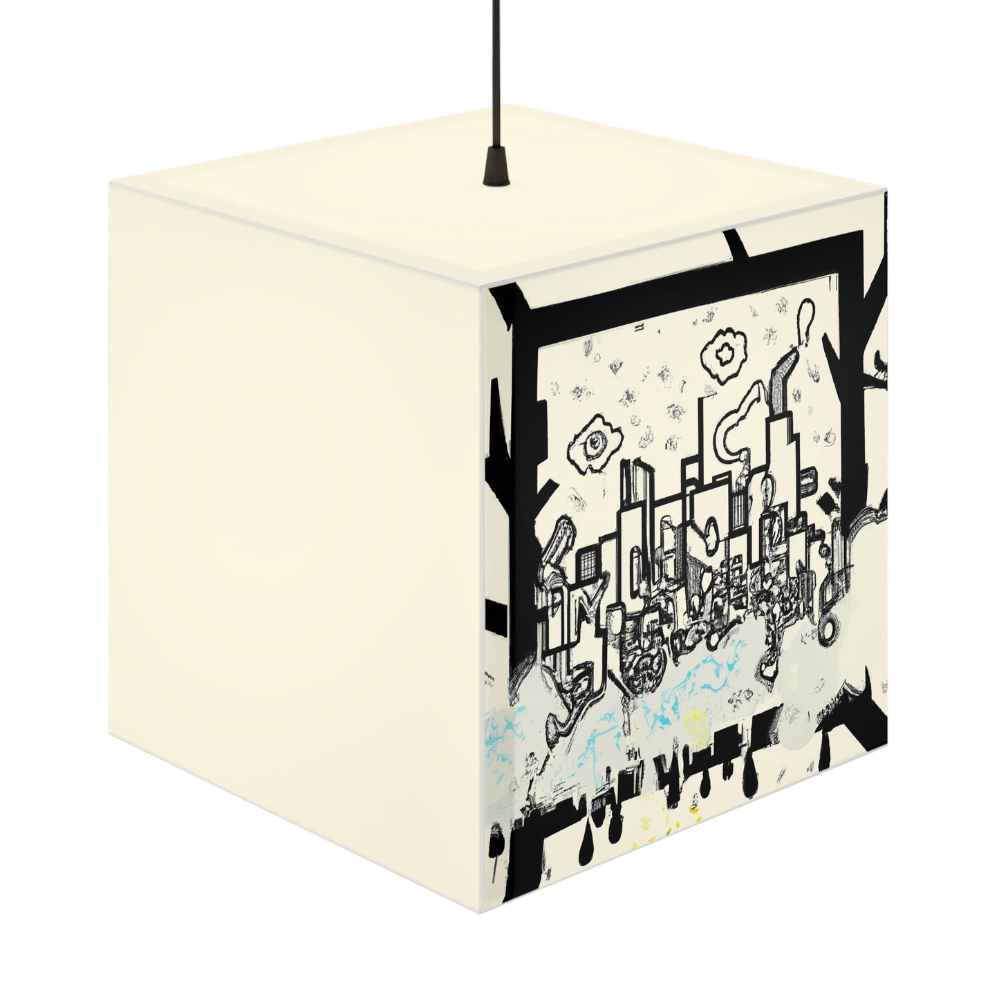 "Ghostly Haze: The Forgotten City". - The Alien Light Cube Lamp