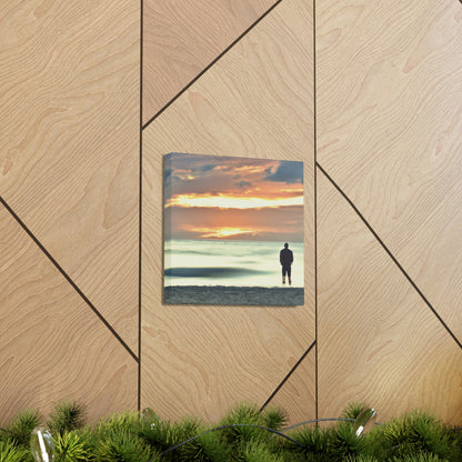 Sunset Solitude Art by [Artist Name] - Canvas