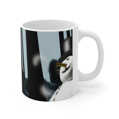 "Chilly Adventures in the Enchanted Forest" - The Alien Ceramic Mug 11 oz