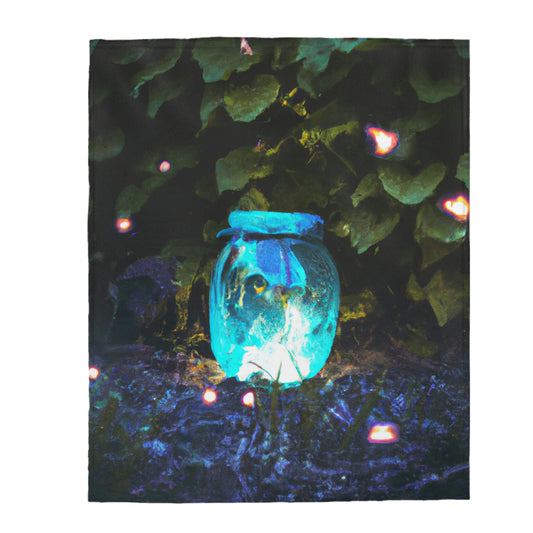 "Luminescence of Forgotten Dreams" - The Alien Velveteen Plush Blanket