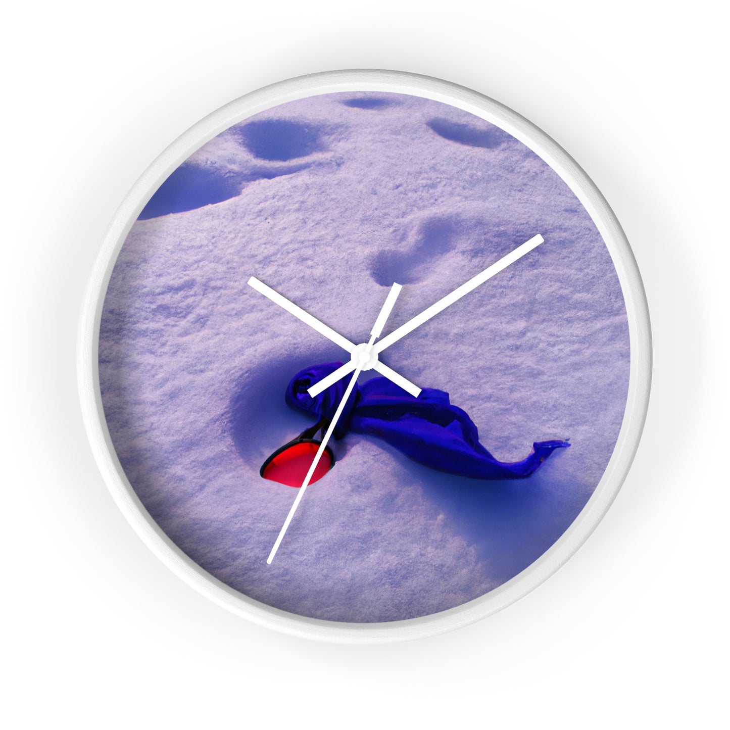 "Buried in the Snow: A Vivid Memory" - The Alien Wall Clock