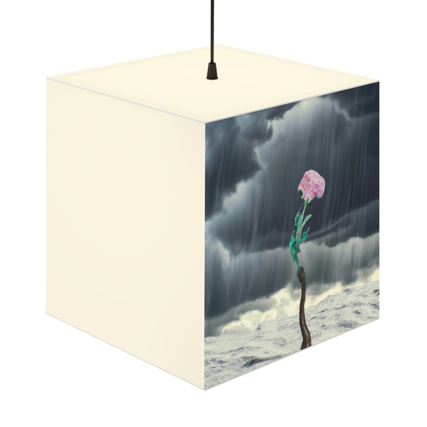 "Aight Against the Storm: Die Geschichte einer einsamen Blume" - Die Alien Light Cube Lampe