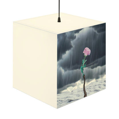 "Aight Against the Storm: The Story of a Lonely Flower" - The Alien Light Cube Lamp