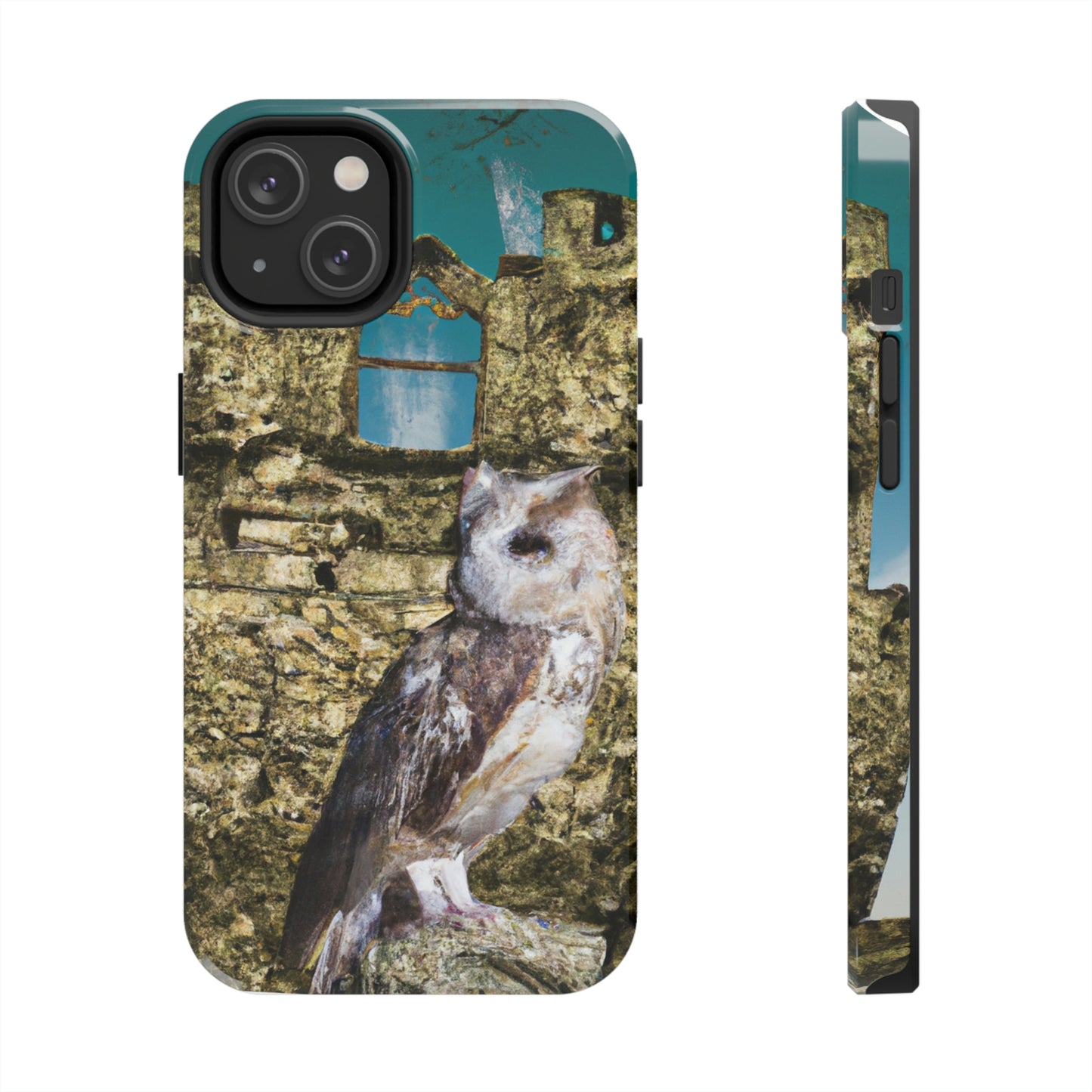 "A Sentinal Among Ruins: An Unstirred Owl's Perch" - The Alien Tough Phone Cases