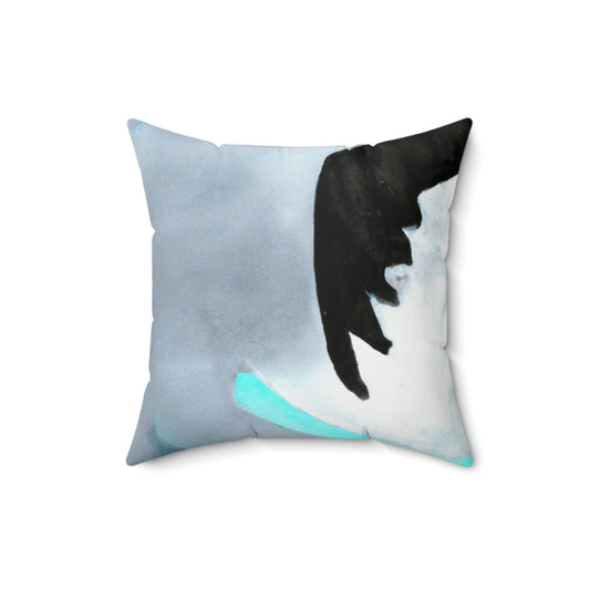 "Lunar Plunge" - The Alien Square Pillow