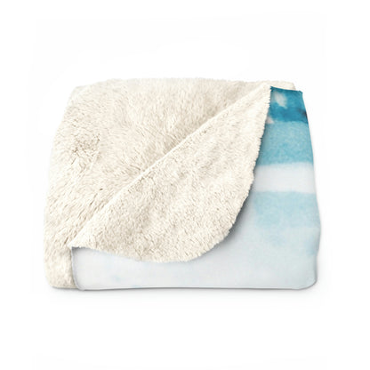 "Foxy Frolicking in the Fountain" - The Alien Sherpa Fleece Blanket