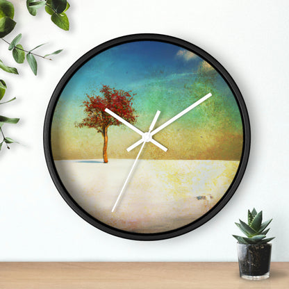 "Alone in the Snowy Meadow" - The Alien Wall Clock