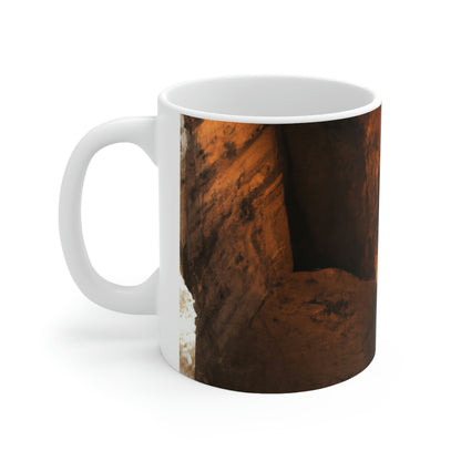 "Search for a Forbidden Abyss: Unveiling the Secret of the Underground City" - The Alien Ceramic Mug 11 oz