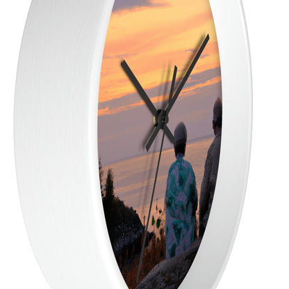 "Embracing the Evening" - The Alien Wall Clock