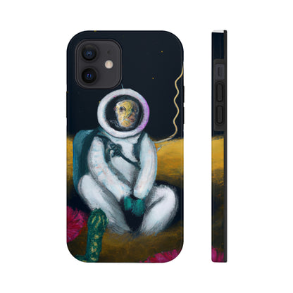 "Allein im Dunkeln: Das Überleben eines einsamen Astronauten" - Die Alien Tough Phone Cases