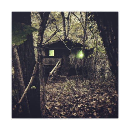 "Verfluchte Hütte im Wald" - The Alien Canva